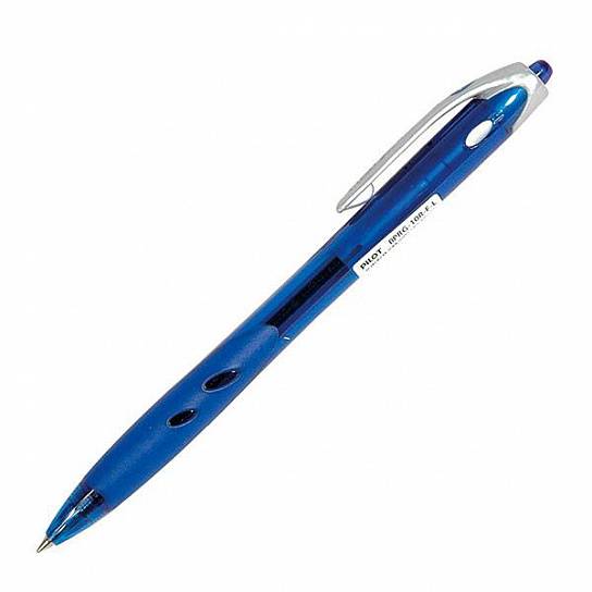 Ручка шариковая автоматическая "Rexgrip", синяя, 0,7мм, грип BPRG-10R-F-L