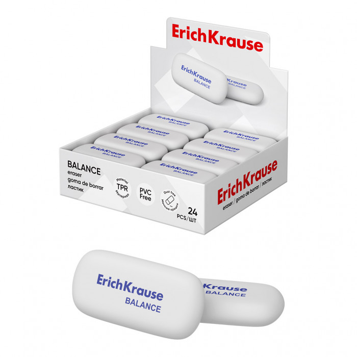 Ластик ErichKrause Balance (в коробке по 24 шт.)