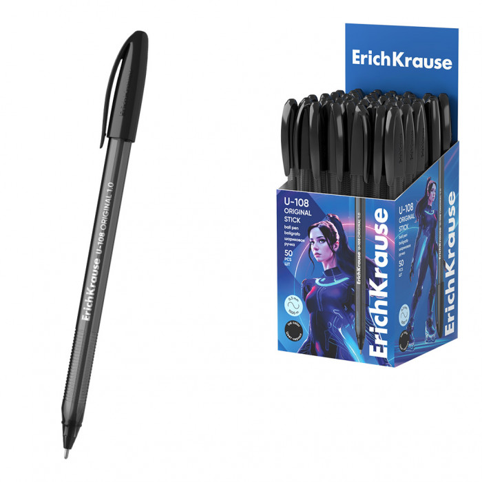 Ручка шариковая ErichKrause® U-108 Original Stick 1.0, Ultra Glide Technology, цвет чернил черный (в
