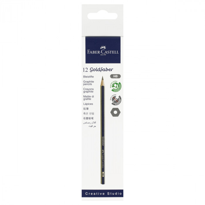 Карандаш ч/г Faber-Castell "Goldfaber 1221" HB, заточен. 112500