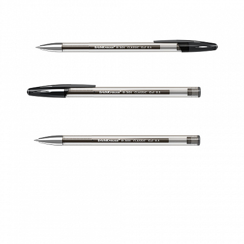 Ручка гелевая ErichKrause® R-301 Classic Gel Stick 0.5, цвет чернил синий (в коробке по 12 штук)