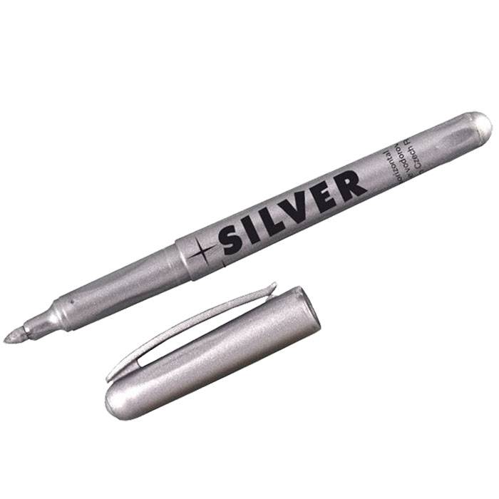 Маркер спец. CENTROPEN SILVER 1,00 мм серебро круглый