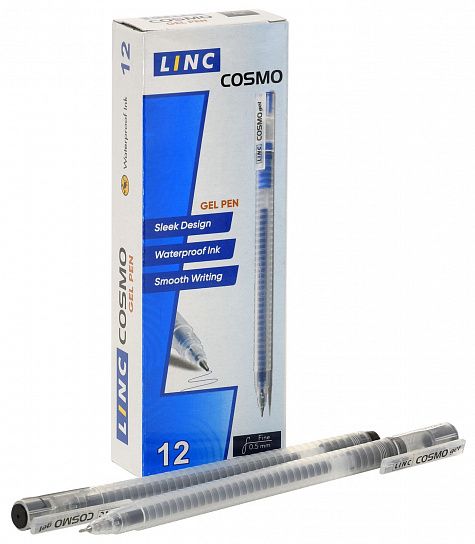 Ручка гел. LINC COSMO 0,55 мм черный