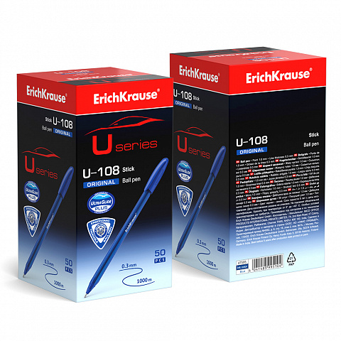 Ручка шариковая ErichKrause® U-108 Original Stick 1.0, Ultra Glide Technology, цвет чернил черный (в