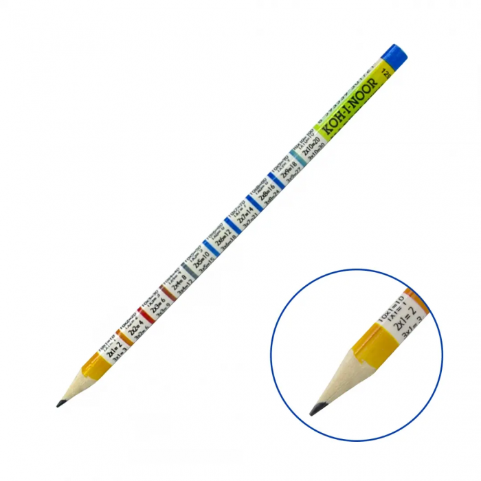 Карандаш чернографит. Koh-I-Noor MULTIPLICATION 1291 НВ