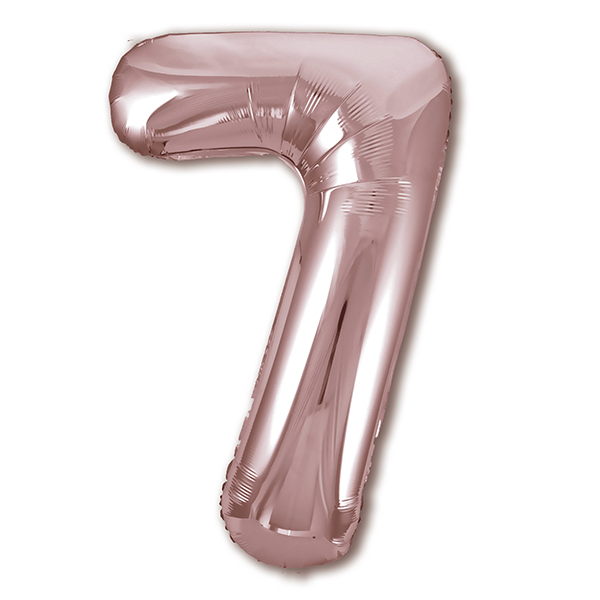 Р ЦИФРА 7  40" Металлик Rose Gold