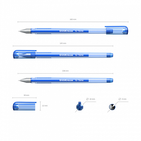 Ручка гелевая ErichKrause G-Tone Stick Original 0.5, цвет чернил зеленый (в коробке по 12 шт.)