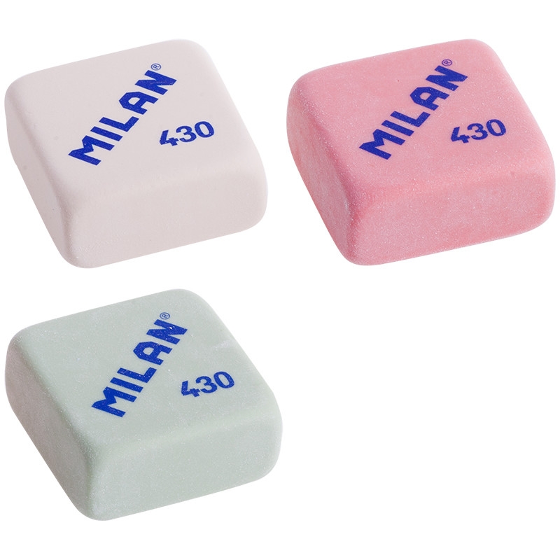 Ластик Milan "430", прямоугольный, синтетический каучук, 28*28*13мм CMM430