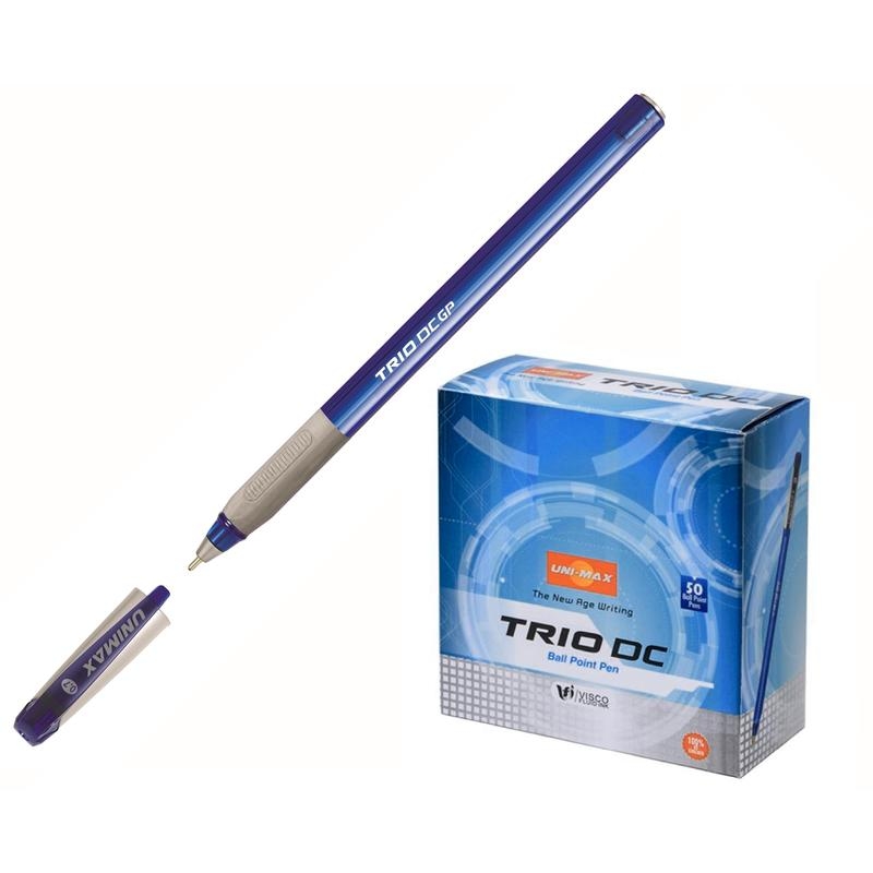 Ручка шариковая Unimax Trio DC GP tinted 0,7мм, син, масл, треуг, неавтомат