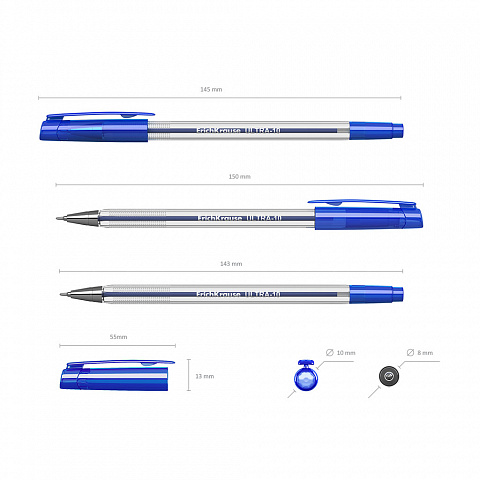 Ручка шариковая "Ultra L-10", синяя, 0,7мм 13873