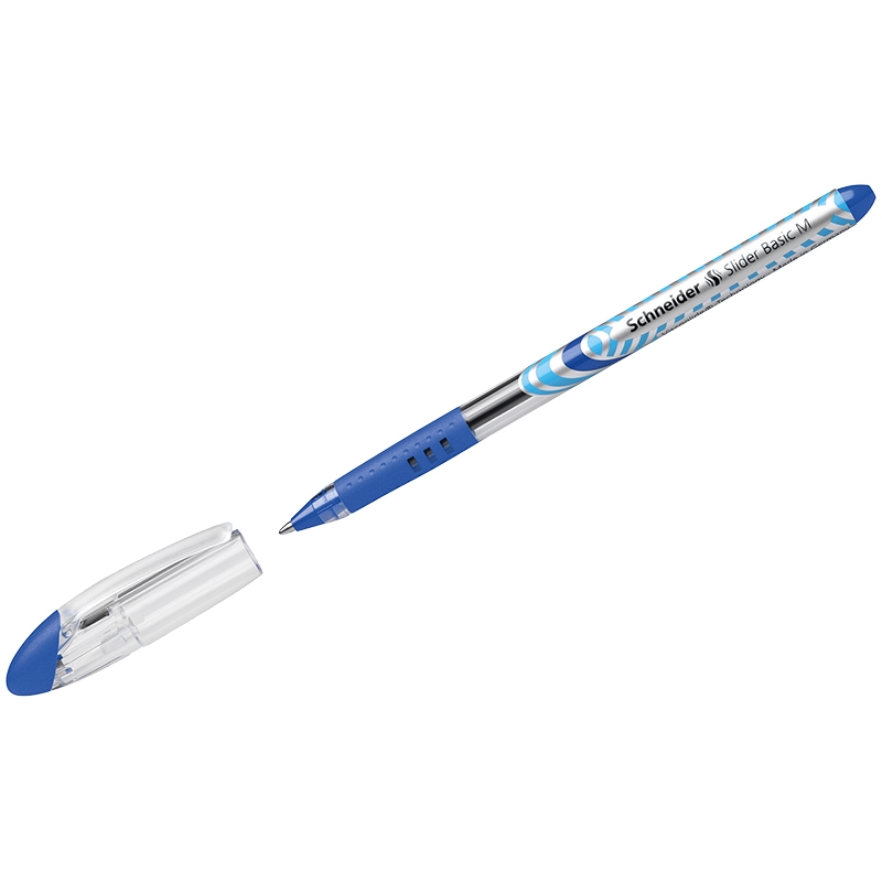 Ручка шариковая Schneider "Slider Basic" синяя, 1,0мм, грип 151103