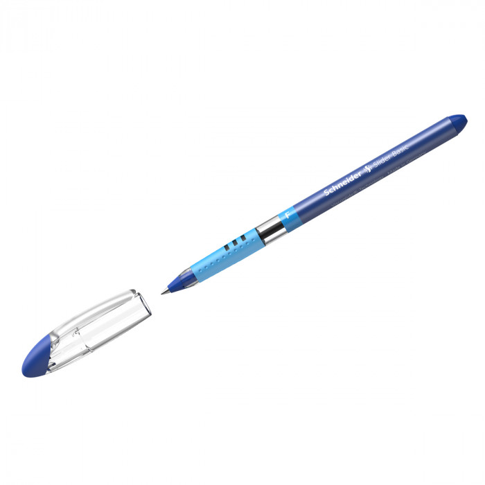 Ручка шариковая Schneider "Slider Basic" синяя, 0,8мм, грип 151003