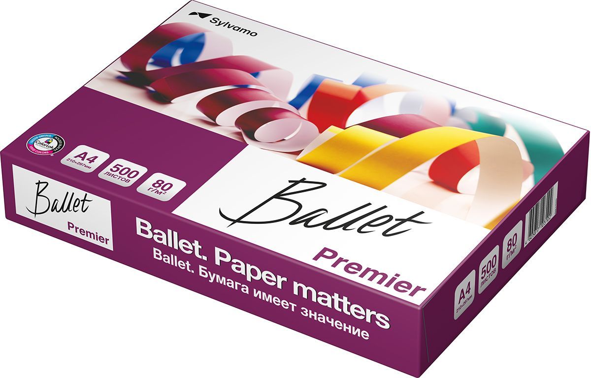 Ballet 500 листов. Бумага "Ballet Premier" а4, 80г/м2, 500л., 161% International paper 066047. Бумага Ballet Premier a4. Ballet a4 Premier 80 г/м². Бумага а4 Баллет премьер.