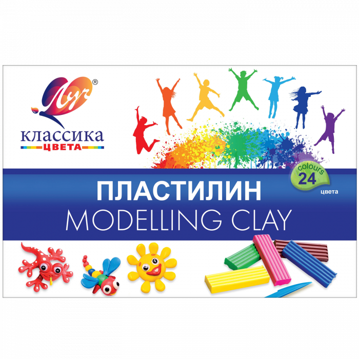 Пластилин ЛУЧ КЛАССИКА 24 цв.