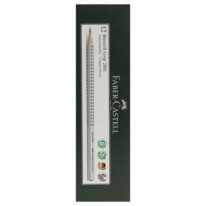 Карандаш ч/г Faber-Castell "Grip 2001" 2B, трехгранный, заточен. 117002