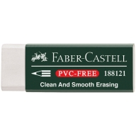 Ластик Faber-Castell "PVC-free", прямоугольный, картонный футляр, в пленке, 63*22*11мм 188121