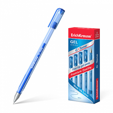 Ручка гелевая ErichKrause G-Tone Stick Original 0.5, цвет чернил зеленый (в коробке по 12 шт.)