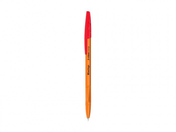 Ручка шариковая Berlingo "Tribase Orange" красная, 0,7мм CBp_70913