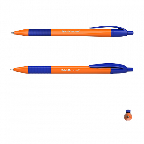 Ручка шариковая автоматическая ErichKrause® U-209 Orange Matic&Grip 1.0, Ultra Glide Technology, цве