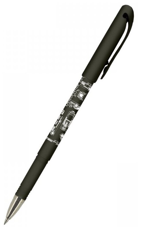 Ручка BV DeleteWrite Art Самокаты 0,5 стир.чер.син. 20-0271