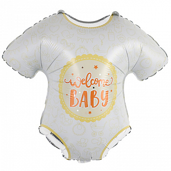 К ФИГУРА Боди WELCOME BABY белое