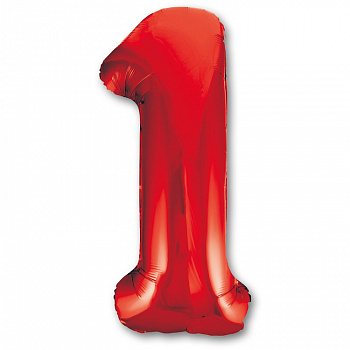 К ЦИФРА 1  40" Red
