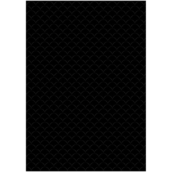 Упаковочная бумага глянц. 70*100см, MESHU "Pattern on black", 80г/м2, ассорти 5 дизайнов MS_53487
