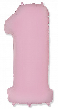 Ф ЦИФРА 1  40" Пастель Pink