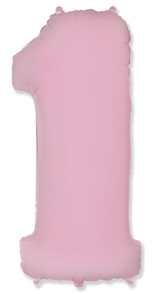 Ф ЦИФРА 1  40" Пастель Pink