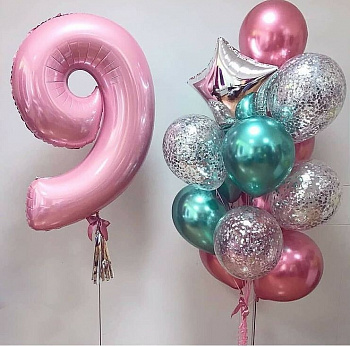 Готовое решение для девочки на 9 лет в розовом цвете