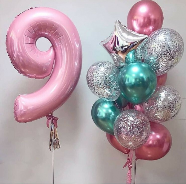 Готовое решение для девочки на 9 лет в розовом цвете