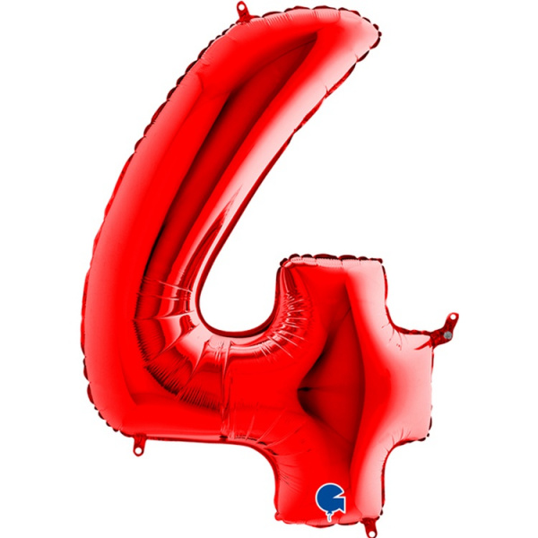 Г ЦИФРА 4  40" Red