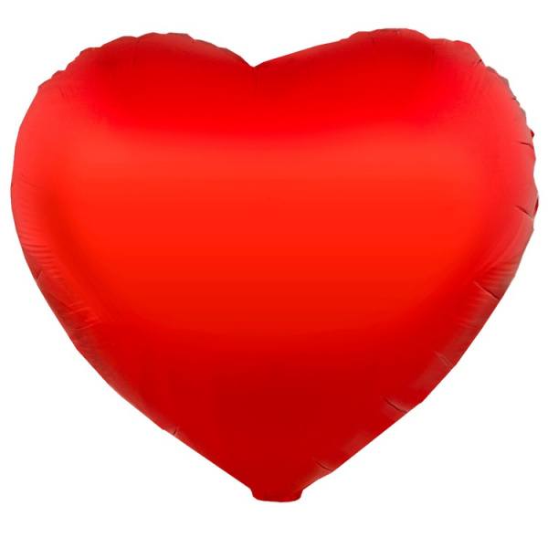 К Б/РИС СЕРДЦЕ 18" Металлик Red