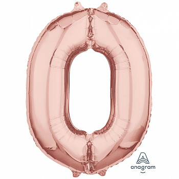 А ЦИФРА 0 26" Rose Gold