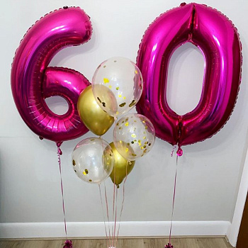 Шары на 60 лет «Яркая дата»