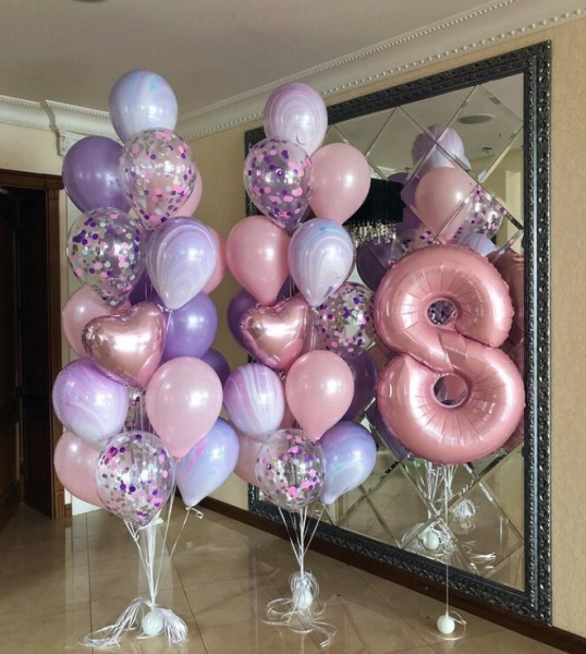 Готовое решение в нежных цветах на 8 лет