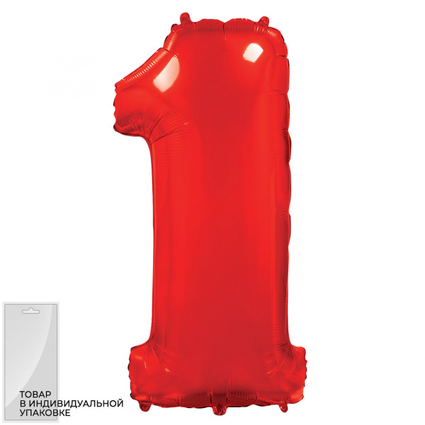 Ф ЦИФРА 1  40" Red