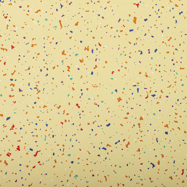 Бумага упаковочная подарочная мелованная "Terrazzo&Memphis", 70х100 см, 10 дизайнов ассорти, ЗОЛОТАЯ