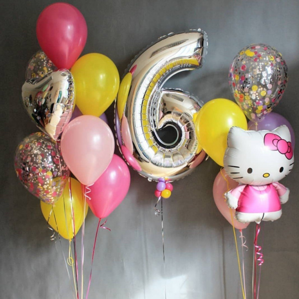 Композиция Hello Kitty для девочки на 6 лет