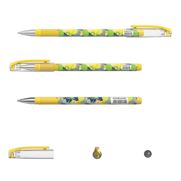 Ручка шариковая ErichKrause® ColorTouch® Lime, цвет чернил синий (в тубусе по 24 шт.)