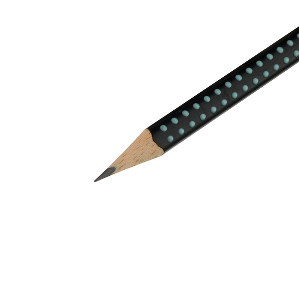 Карандаш ч/г Faber-Castell "Grip 2001 Two Tone", HВ, заточен., черный/бирюзовый 517012