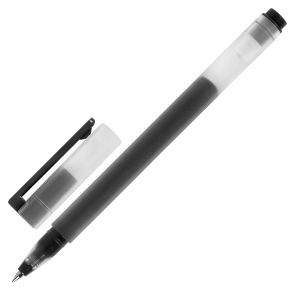 Ручка гелевая BRAUBERG "X-WRITER 1800", УВЕЛИЧЕННАЯ ДЛИНА ПИСЬМА 1 800 м, ЧЕРНАЯ, стандартный узел 0