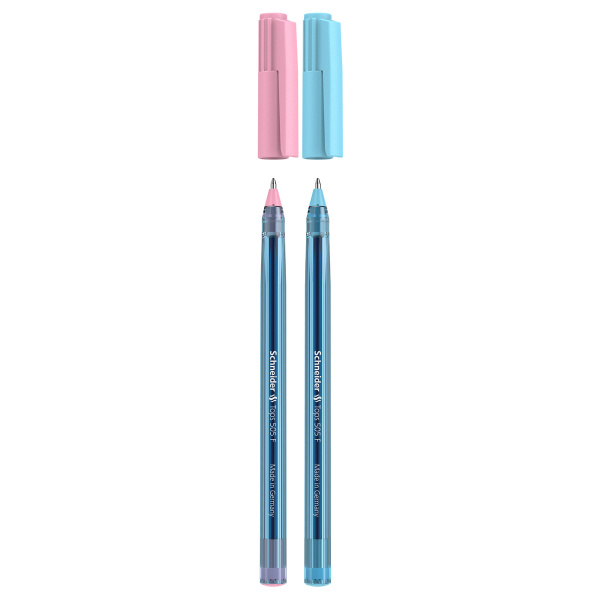 Ручка шариковая Schneider "Tops 505 F Bubble Gum" синяя, 0,8мм, прозрачный корпус 150510