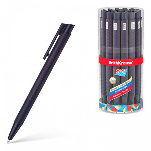 Ручка шариковая автоматическая ErichKrause ColorTouch Matic&Grip i 0.7, цвет чернил синий (в т