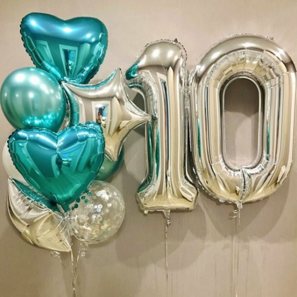 Воздушные шары на День Рождения 10 лет