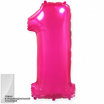 Ф ЦИФРА 1  40" Fuchsia
