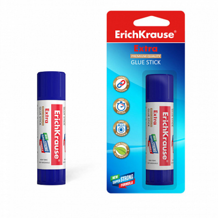 Клей-карандаш ErichKrause Extra, 8г (в коробке-дисплее по 30 шт.)