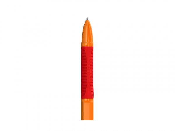 Ручка шариковая Berlingo "Tribase grip orange" красная, 0,7мм, грип CBp_70963