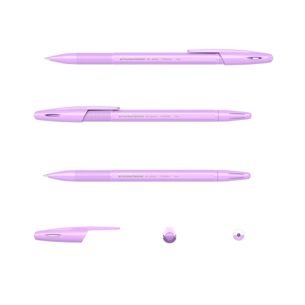 Ручка шариковая ErichKrause R-301 Stick Pastel 0.7, цвет чернил синий (в коробке по 50 шт.)