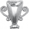 Шар (36''/91 см) Фигура, Кубок Чемпиона, Серебро, 1 шт. в уп.